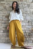 Hush Pillow Cotton Classic Barrel Pant Mustard