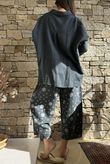 Hush Pillow Cotton French Tuck Shirt Charcoal