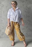 Hush Pillow Cotton French Tuck Shirt White