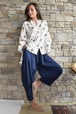 Hush Pillow Cotton Spot On Nero Boyfriend Shirt Calico