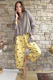 Hush Pillow Cotton Spot On Pant Soft Ochre