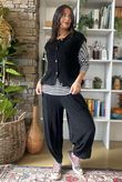 Hygge Boucle Knit Gilet Black