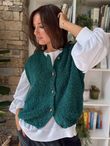 Hygge Boucle Knit Gilet Jade
