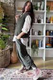 Hygge Boucle Knit Gilet Khaki