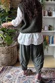 Hygge Boucle Knit Gilet Khaki