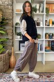 Hygge Boucle Knit Gilet Navy