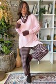 Jagger Quirky Ribby Knit Cotton Candy
