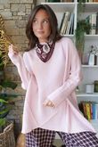 Jagger Quirky Ribby Knit Cotton Candy