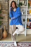 Jagger Quirky Ribby Knit Lapis