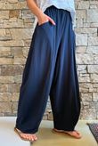 Jo Jo Bloom Barrel Pant Navy