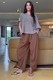 Jo Jo Quirky Classic Barrel Pant Hazelnut