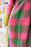 Joey Check Blanket Scarf Pink Green