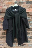 Jonti Knit XL Neckerchief Scarf Black