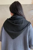 Jonti Knit XL Neckerchief Scarf Black