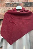Jonti Knit XL Neckerchief Scarf Burgundy