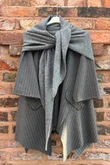 Jonti Knit XL Neckerchief Scarf Dark Grey