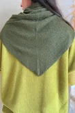 Jonti Knit XL Neckerchief Scarf Deep Olive