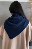 Jonti Knit XL Neckerchief Scarf Navy