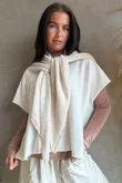 Jonti Knit XL Neckerchief Scarf Oatmeal