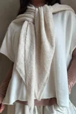 Jonti Knit XL Neckerchief Scarf Oatmeal