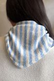 Jonti Stripe Knit Neckerchief Baby Blue **