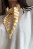 Jonti Stripe Knit Neckerchief Soft Ochre **