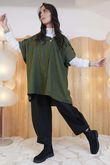 Kennedy Oversized Blouse Deep Olive  /30=