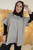 Kennedy Oversized Blouse Mocha  /40=