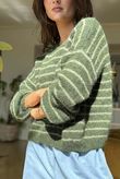 Kondi Stripe Knit Green Sage 