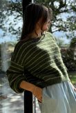 Kondi Stripe Knit Green Sage 