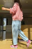 Kondi Stripe Knit Pink Red