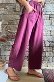 Lagen 7/8 Barrel Pant Aubergine 