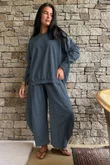 Lagen 7/8 Barrel Pant Charcoal