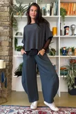 Lagen 7/8 Barrel Pant Charcoal 
