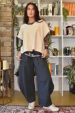 Lagen 7/8 Barrel Pant Charcoal 