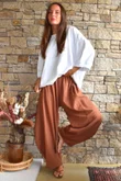 Lagen 7/8 Barrel Pant Chestnut 