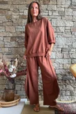 Lagen 7/8 Barrel Pant Chestnut 