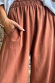 Lagen 7/8 Barrel Pant Chestnut 
