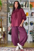 Lagen 7/8 Barrel Pant Damson