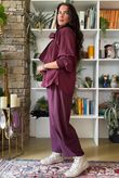 Lagen 7/8 Barrel Pant Damson