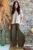 Lagen 7/8 Barrel Pant Deep Olive