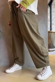 Lagen 7/8 Barrel Pant Deep Olive 
