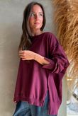 Lagen Chill Sweatshirt Aubergine