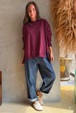 Lagen Chill Sweatshirt Aubergine