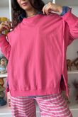 Lagen Chill Sweatshirt Hot Pink
