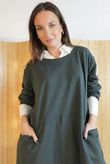Lagen Classic Cocoon Tunic Graphite