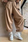 Lagen Classic Sweatshirt Barrel Pant Caramel