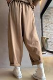 Lagen Classic Sweatshirt Barrel Pant Caramel