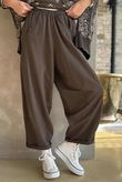 Lagen Classic Sweatshirt Barrel Pant Chocolate
