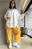 Lagen Classic Sweatshirt Barrel Pant Lemonade